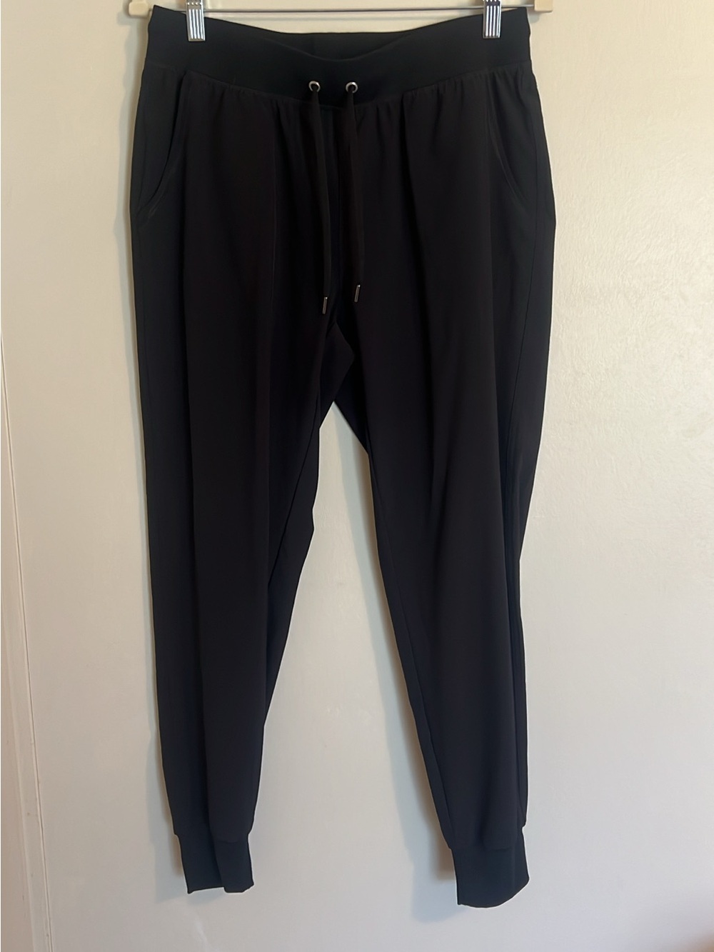 Women's Black Lightweight Drawstring Jogger Pants